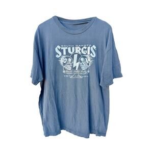 Sturgis Motorcycle Rally Graphic T Shirt Mens XL Black South Dakota Biker Tee